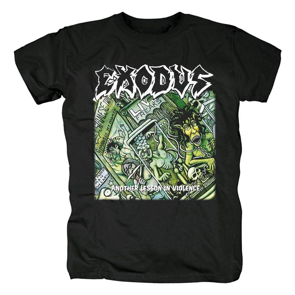 Exodus Another lesson in violence Cotton Black Unisex S-234XL T-shirt Unisex T-Shirt XXL
