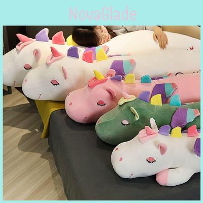 Oreiller Licorne Super Doux Long Peluche Parfait Cadeau Jouet Pour Noël Anniversaires