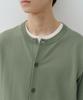 Musinsa Standard Washable Supima Cotton Round Neck Cardigan [Light Khaki]