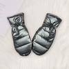 1 Pair Winter Cycling Mittens Windproof Thickened Warm Waterproof Unisex Soft Cold-proof Solid Color Outdoor Sports Skiing Gloves