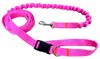 Dog Leash with Shock Absorber 280cm NEON PINK Adjustable Sports