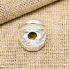 Citrine Gemstone 925 Sterling Silver Handmade Wedding Ring Jewelry For Thanksgiving
