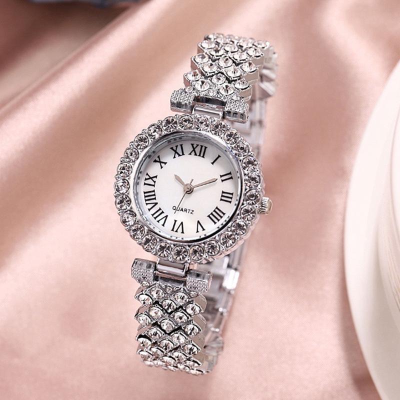 

Roman Pattern Diamond Ladies Quartz Bracelet Watch Factory Direct Price