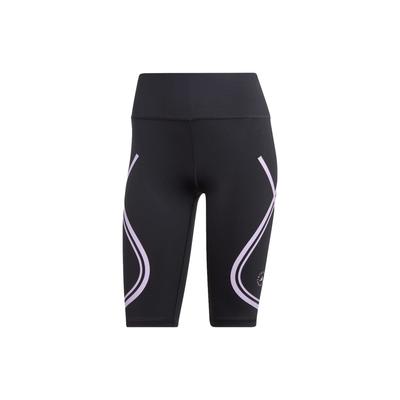 X Stella McCartney Buchstabenlogo Print Colorblock Fitnessshorts Damen Unterteile Schwarz IB6804