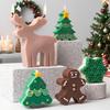 6pcs Christmas-Themed Silicone Candle Molds Set: Reusable, Soft & Easy-to-Release DIY Craft Molds for Aromatherapy Candles