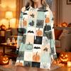 Women's Halloween Printed Long Sleeve Hoodie Casual Fashion Pullover Top