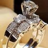 Three Heroes Luxury Zirconia Stackable Women's Couple Ring