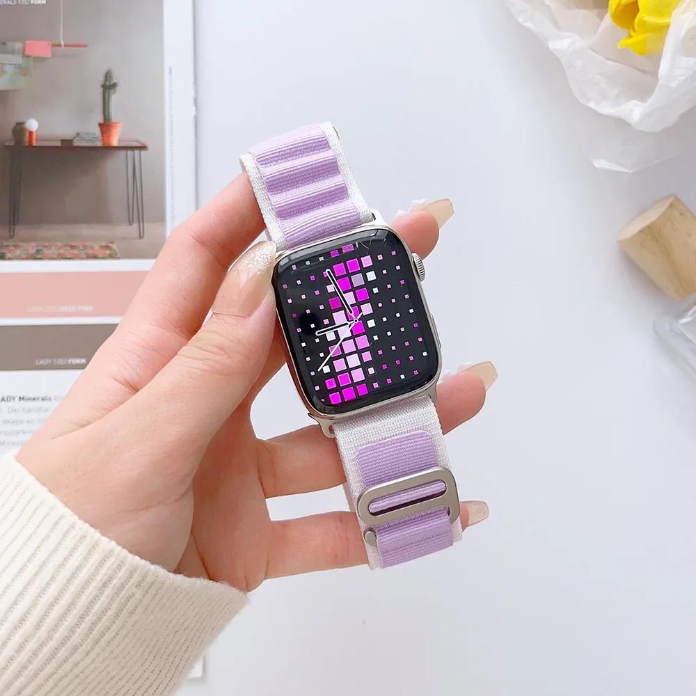 Alpine Loop Band for Apple Watch Strap 49mm 44mm 40mm 45mm 41mm 42mm 38mm Bracelet iWatch Ultra Series 7 6 5 3 Se 8 9 CorreaBelt
