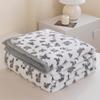 Cartoon Pattern Thick Flannel Blanket Lightweight Warm Nap Throw Blanket for Sofa All Season Cozy Soft Plush Bedspread Bed Sheet