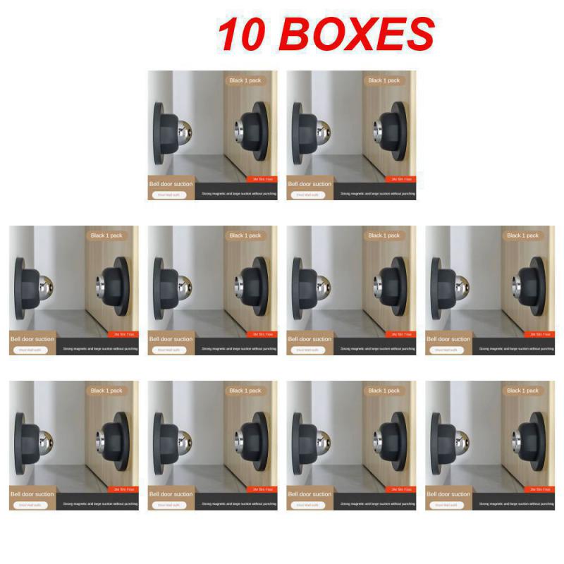 Opritor de ușă din oțel inoxidabil, magnetic, suport opritor de ușă, anti-coliziune, rezistent la vânt, opritor de ușă cu ventuză, protector de perete, fără găurire