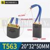 T563 DC Motor Carbon Brush - Morgan Material, Steel Mill, Meiersili, Sizes 12.5, 16, 20, 32, 40, 50, 60.