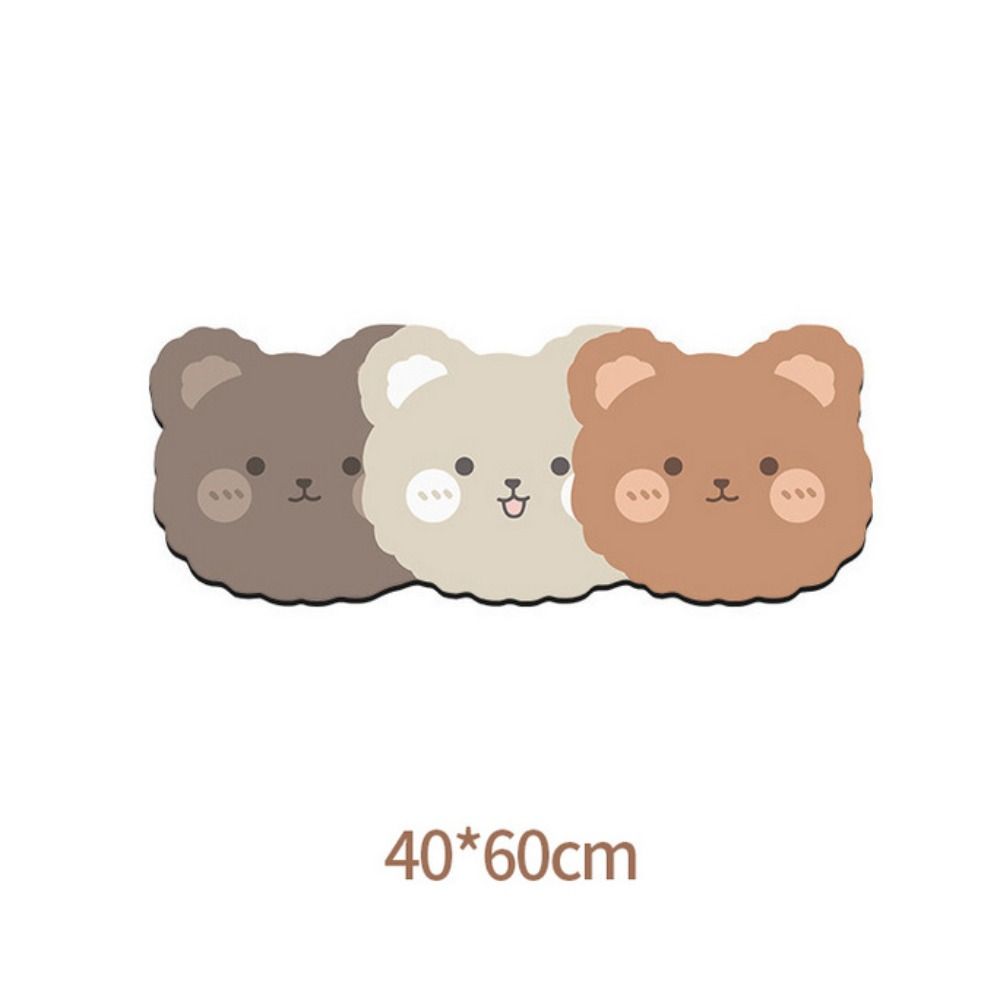 

Polyester Kitchen Carpet Irregular Shaped Entrance Doormat Cartoon Kitchen Long Rugs Bed Room 40x60cm-bear