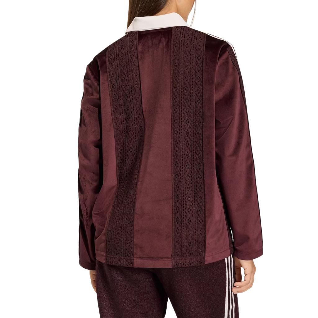 adidas Originals Comfortable Fashion Solid Color Simple Long Sleeve Polo Shirt Women Tops KS7795