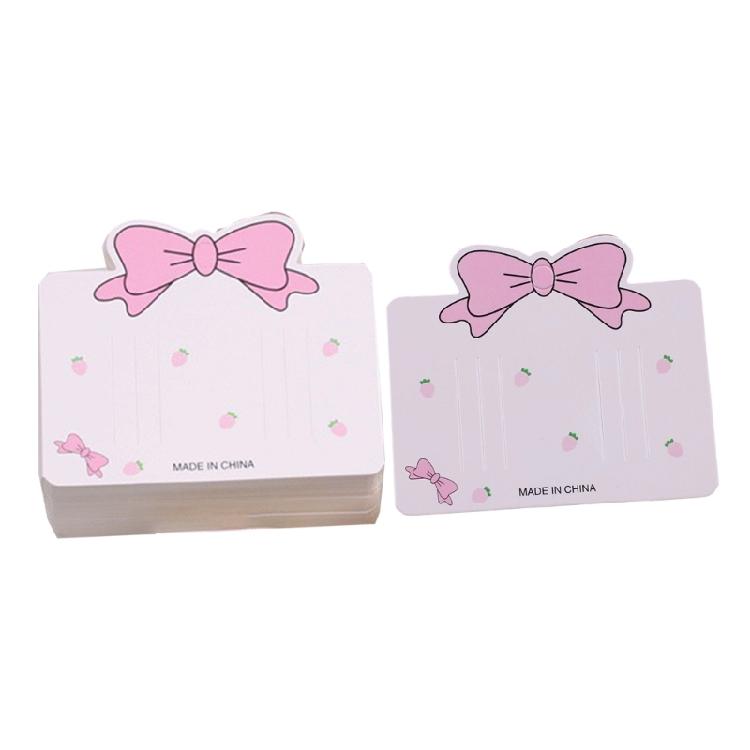 100Pcs Multipurpose Hairpin Display Cards Hairpins Holder Paper Cards for Hair Accessories Small Ornaments Organization