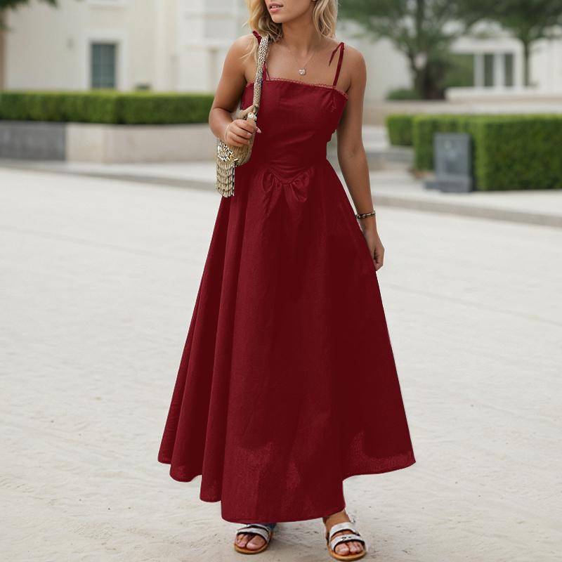 ZANZEA Womens Summer Casual Straps Sleeveless Slip Dress