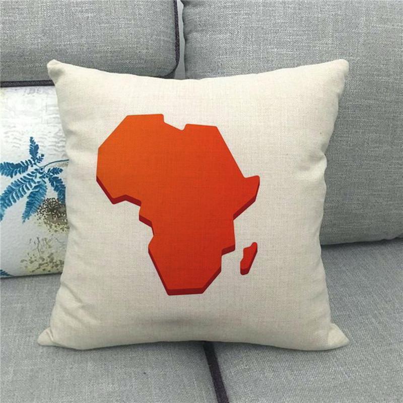 African continent thumbnail Digital printing short plush pillow covers for car sofa office cushion cover home goods 60x60cm