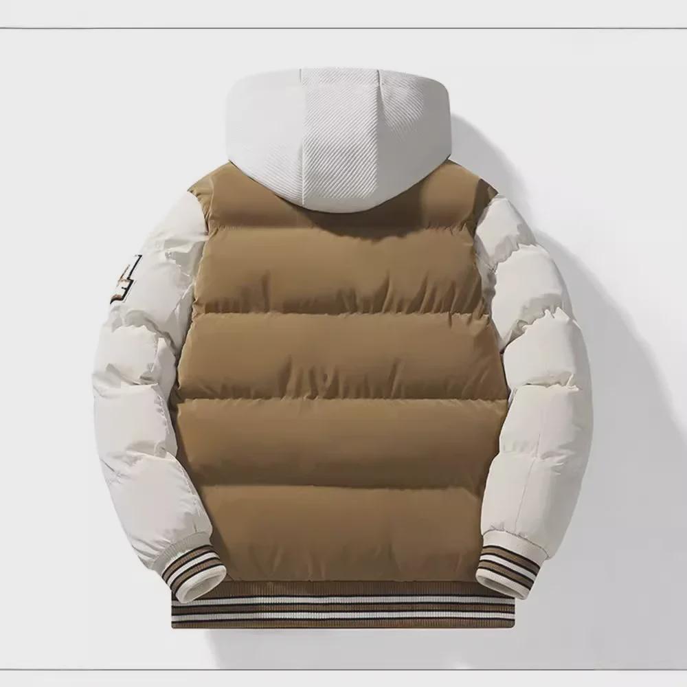 Men's Thickened Detachable Two-Piece Winter Cotton Jacket - Casual, Warm & Loose Couple Style