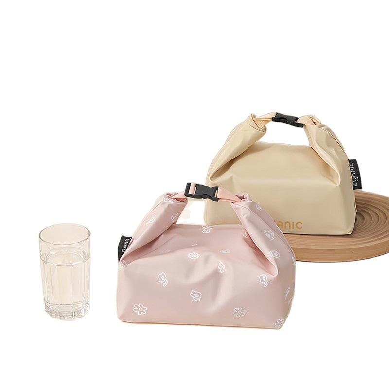 Portable Buckle Lunch Box Oxford Insulation Bag Large Capacity Insulation Handbag Student Work Lunch Lunch Bag Cooling Tote