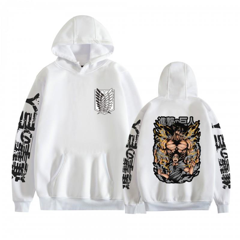 Attack On Titan Anime Hoodie Loose Fit Teens Adults Long Sleeve