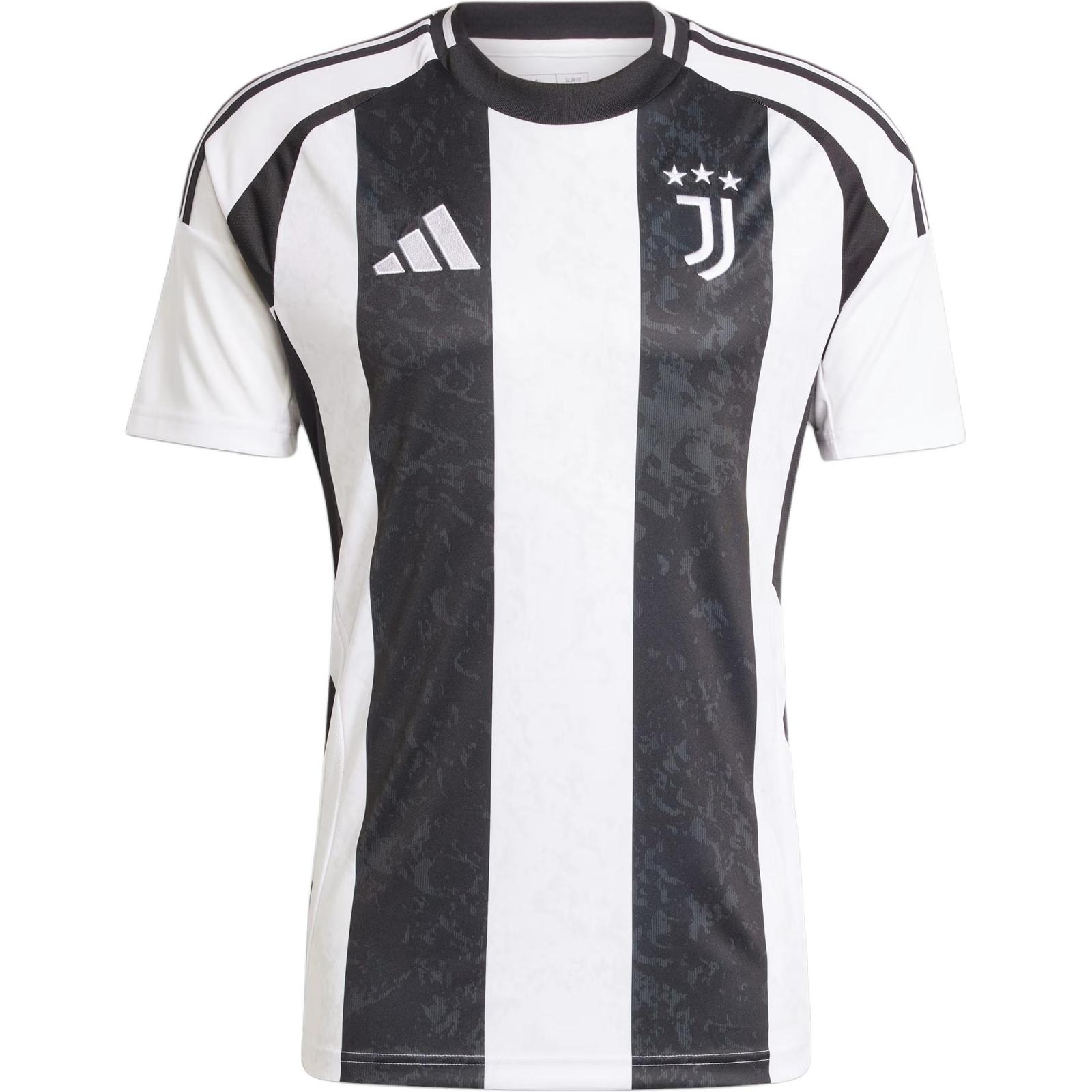 adidas Juventus 24/25 Home Slim Fit Crew Neck Short Sleeve Football Shirt IS8002 XS