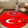 Turkish Football Emblem Round Mat Home Decor, Chair Rug For livingroom,Bedroom, Doormat Home Decor Birthday Gift Christmas Gifts