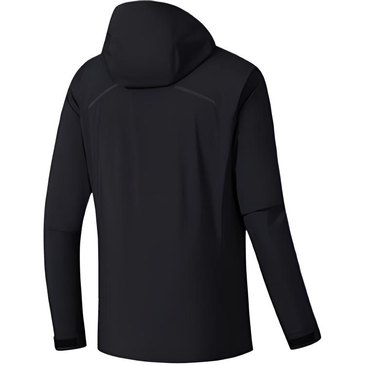 Anta Champion Hiking Series Solid Color Hooded Zip Sports Waterproof Windbreaker Men Outerwear 152540601-2