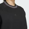 Adidas Badge Crew Neck Fitted Long Sleeve Sweater Women Sweater Black HZ6039
