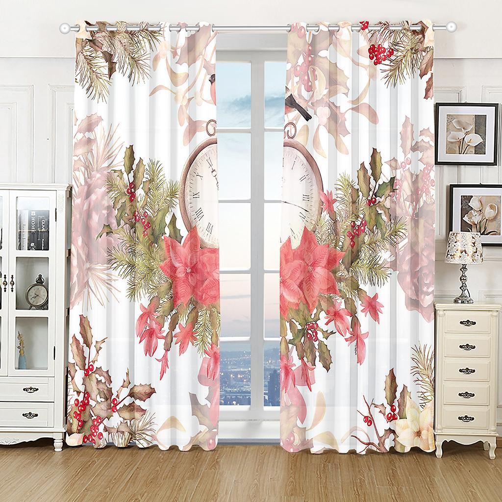 Мультфильм Рождественский олень С Новым годом животных Детские оконные шторы Жалюзи — фото 13