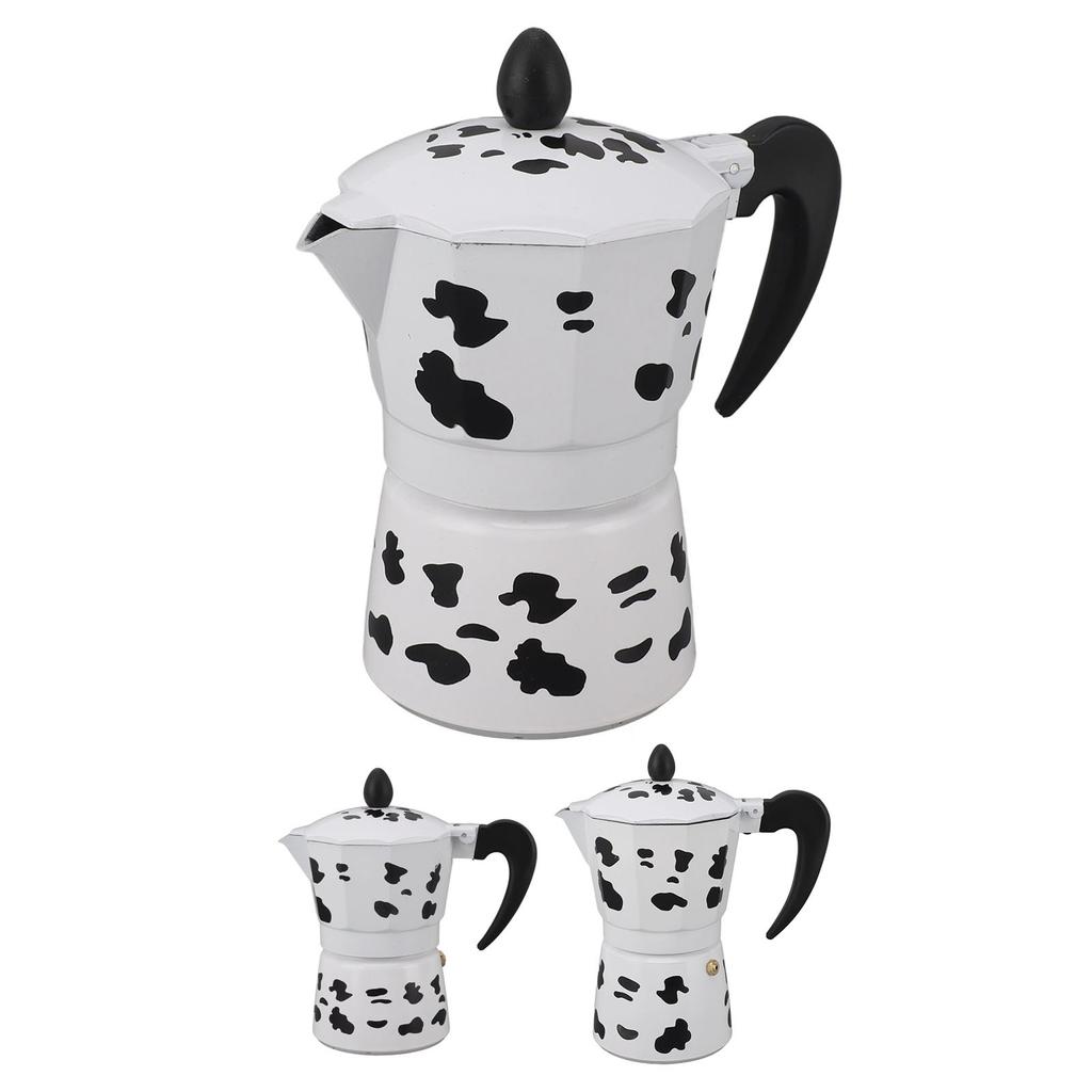 Süt İneği Renkli Pot Alüminyum Kahve Potu Kahve Makinesi Ev Kafe Açık Hava Aktiviteleri Kamp Tr