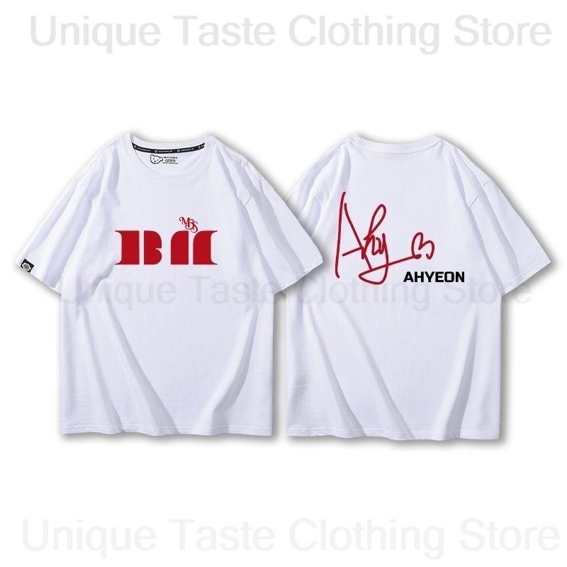 New BABYMONSTER T Shirt Concert HELLO MONSTERS Tshirt Kpop Women Unisex Summer Cotton Short Sleeve Tee Babymonster Fans Clothes