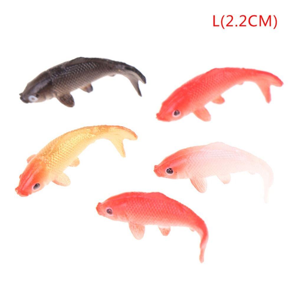 5Pcs Modeling Fish Tank Mini Scene Ornament Soft 3D Mini Fish Modeling Filler  Micro Landscape