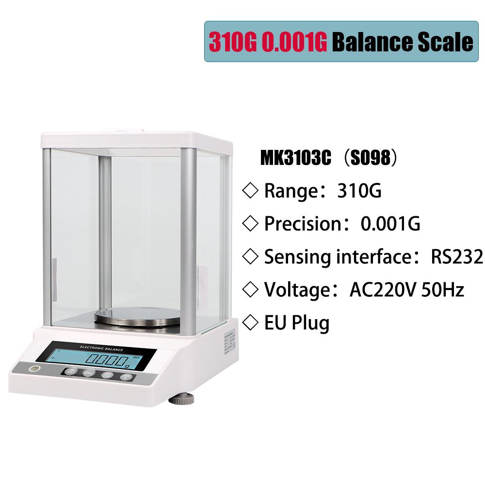 

0.001g Analytical Balance Digital Electronic Scale Jewelry Gold Laboratory Precision Weighing Scales Multi-Functional 510g 310g