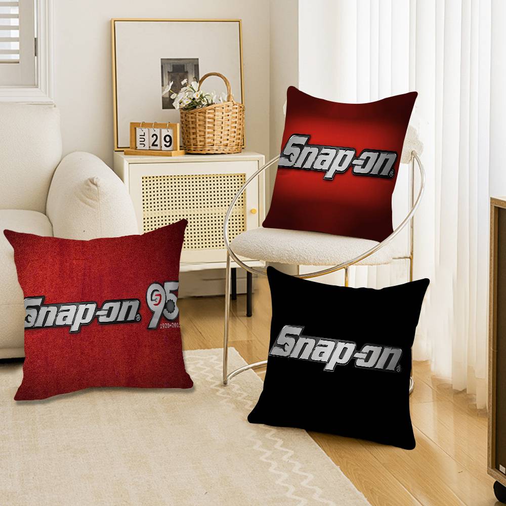 SSnapS On LOGO Cushion Cover Pillow Cover Decor Pillowcase Printed Cushion Case For Couch