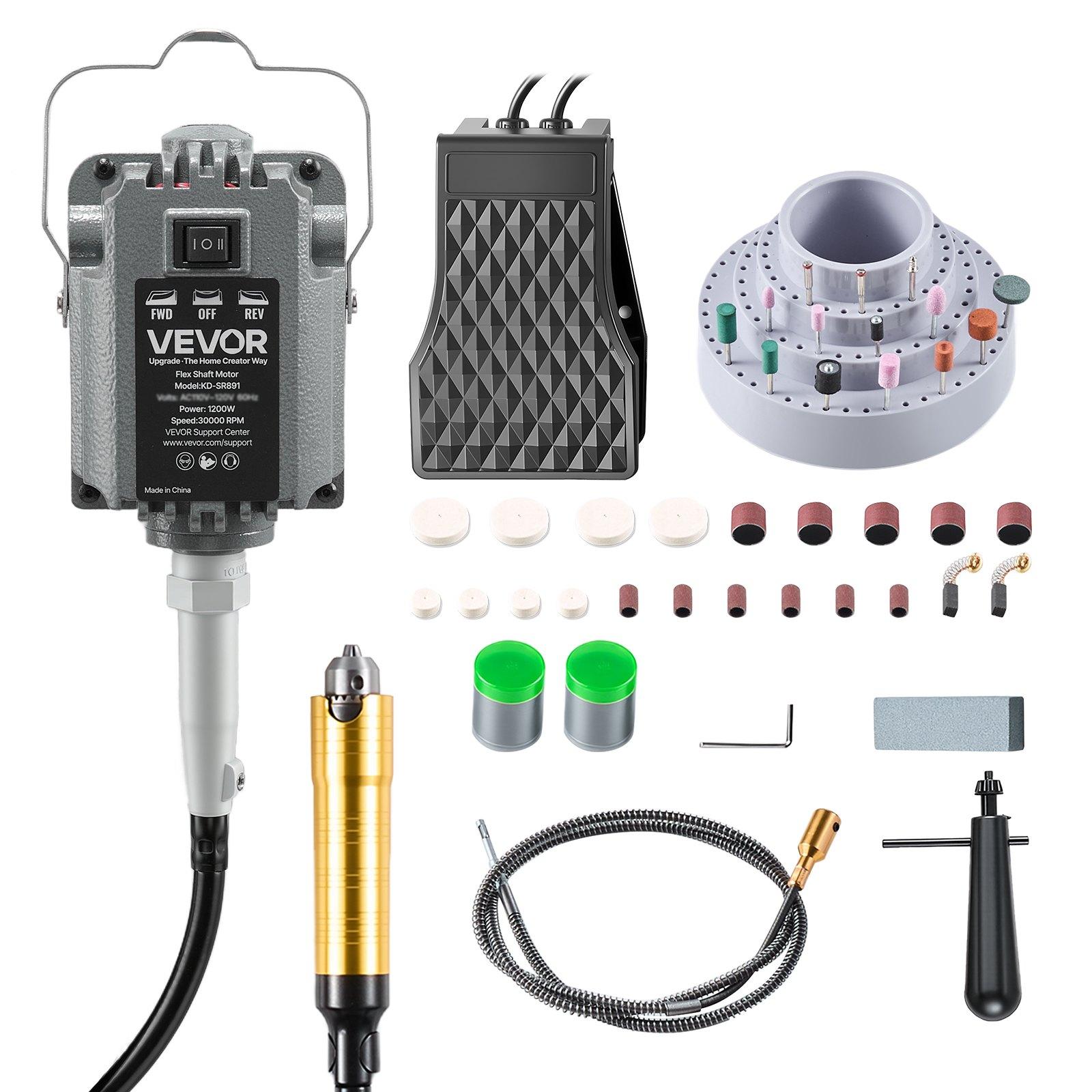 VEVOR Flex Shaft Grinder, 1200W 30000RPM