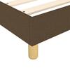 Vidaxl Bed Frame Without Mattress, Dark Brown, 140X190 Cm, Fabric