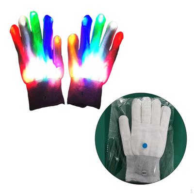 Ing Neon Gloves Rave Party Supplies Colorful Glow Finger Lights for Dark Halloween