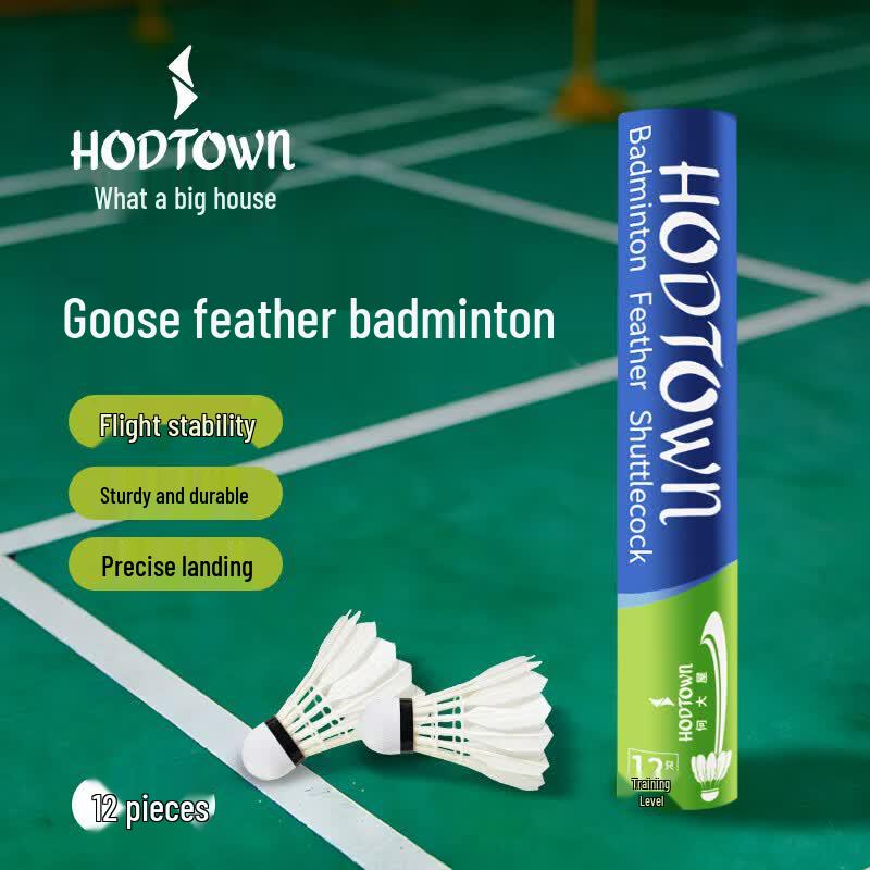 HODTOWN S600 Badminton Shuttlecocks, 12-Pack