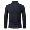 Fashion Paisley Color Block Men's Polo Shirts Solid Color Long Sleeve Polo Shirts For Men New Autumn Social Business Polos Male