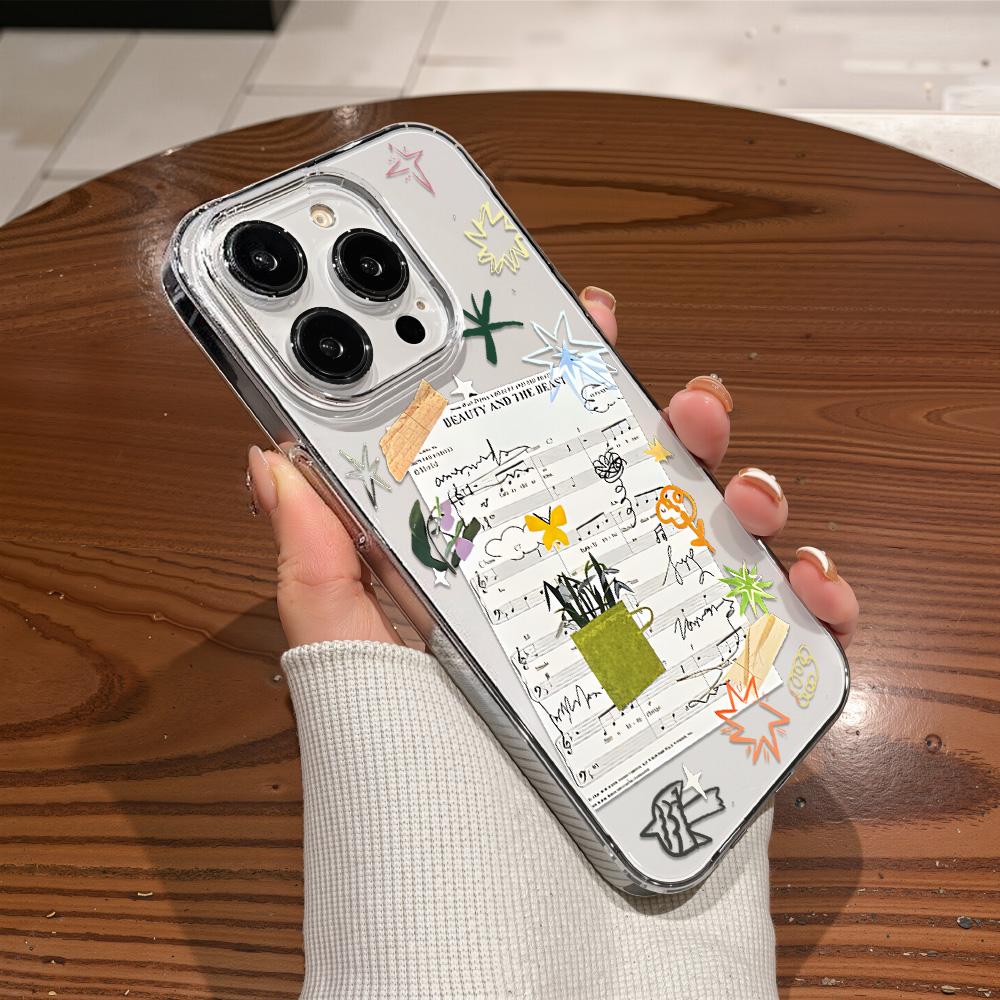 Acrylic Phone Case for iPhone 11 12 13 14 Pro 12 14 16 Pro Max for Samsung A16 A36 A56 S24 FE High-quality Painted Anti-fall Mobile Phone Case