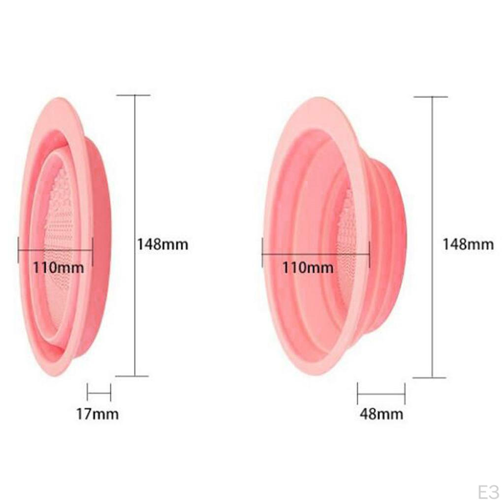 Cleaner, Cleaning Bowl, Makeup Sponge Washing Portable Soft Texture Easy to Use Convenient Travel