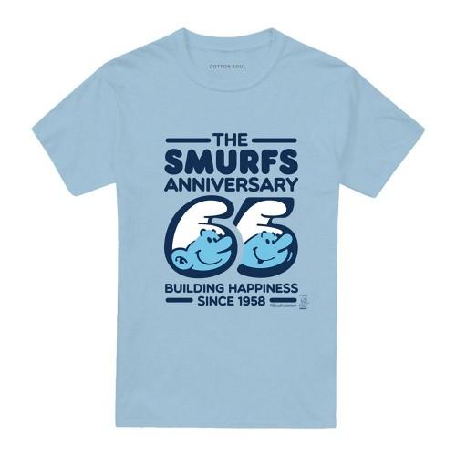 Smurfene Unisex Voksen Jubileums T-skjorte