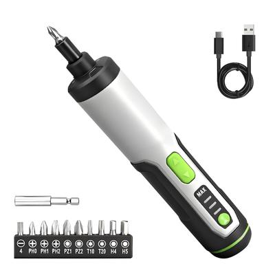 Rechargeable Screwdriver Kit 3 Speed Choices LED Light For Tight Areas Electronics