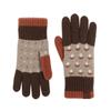 Winter gloves women's self-heating German velvet retro jacquard knitted thermal gloves female student gloves men