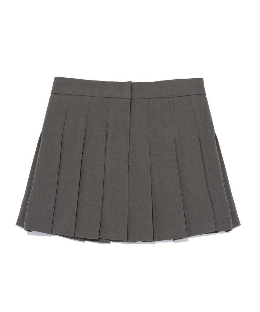 ROIDESROIS Preppy Pleated Tennis Miniskirt (Gray)