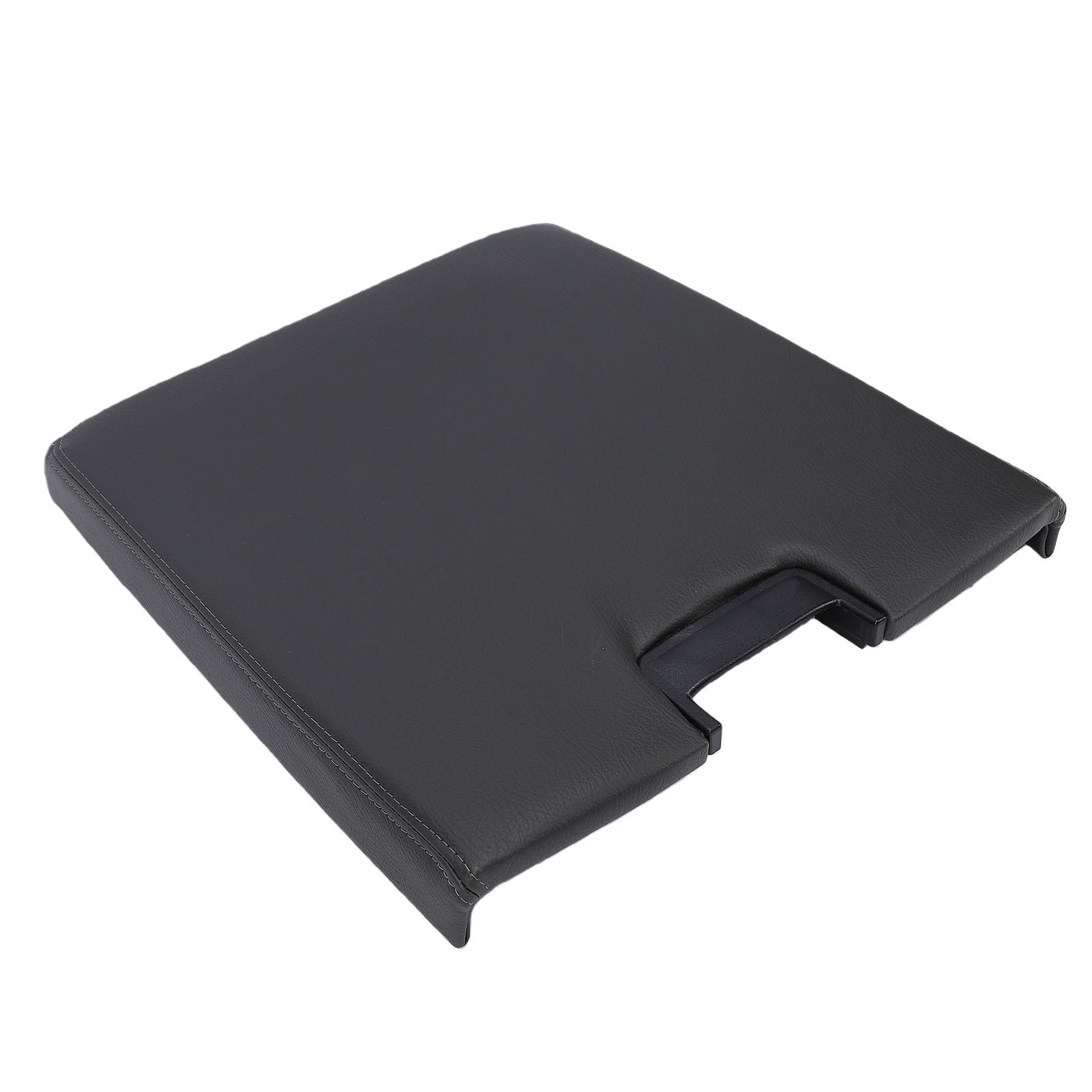 Center Console Lid Kit with Latch Car Center Console Armrest Cover Replacement for Chevy 2007 2013 Black