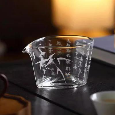 Pichet à thé en verre résistant à la chaleur Diviseur à thé Cha Hai Distributeur Mug d'équité Accessoires pour service à thé Kung Fu chinois Cadeau Verrerie Nouveau