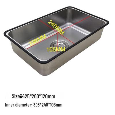 TLXT 304 Stainless Steel Deep Single Bowl Kitchen Sink with Integrated Mini-Basin