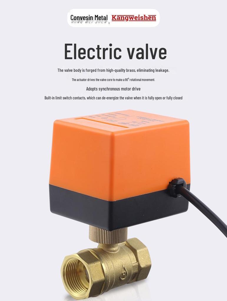 Elektrisches Messingkugelventil: Zweiwege/Dreiwege, Power-Off-Reset, Normalerweise geschlossen