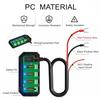 12V Fuse Block-Motorcycle Automotive Universal Kit Featuring a 20A Fuse, Relay Box, 4 Circuits, Low Profile Mini Blade Fuse Holder and Battery