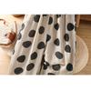 DIMANAF 2026 Summer New Plus Size Women Long Pants Vintage Loose Elastic Waist Casual Lady Bottoms Printing Black